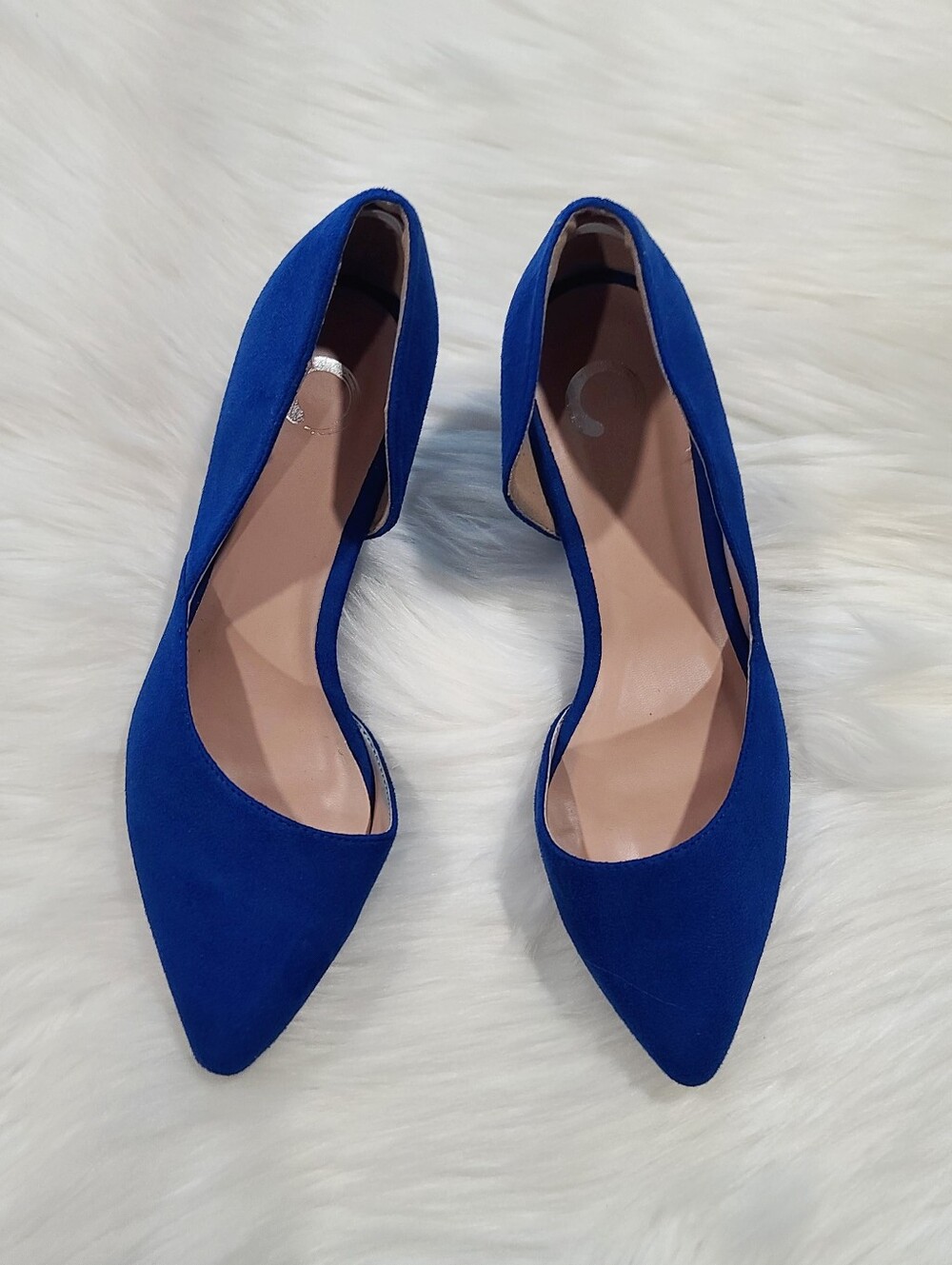 Elegant Blue Women's Shoes Flats Sz 7